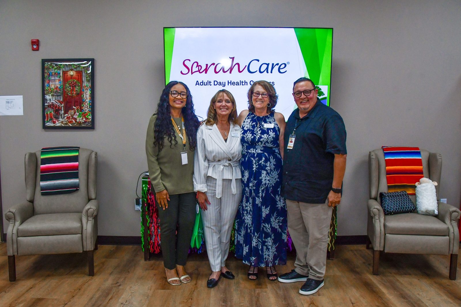 Dawn and Laura with participants at SarahCare of Encino Park