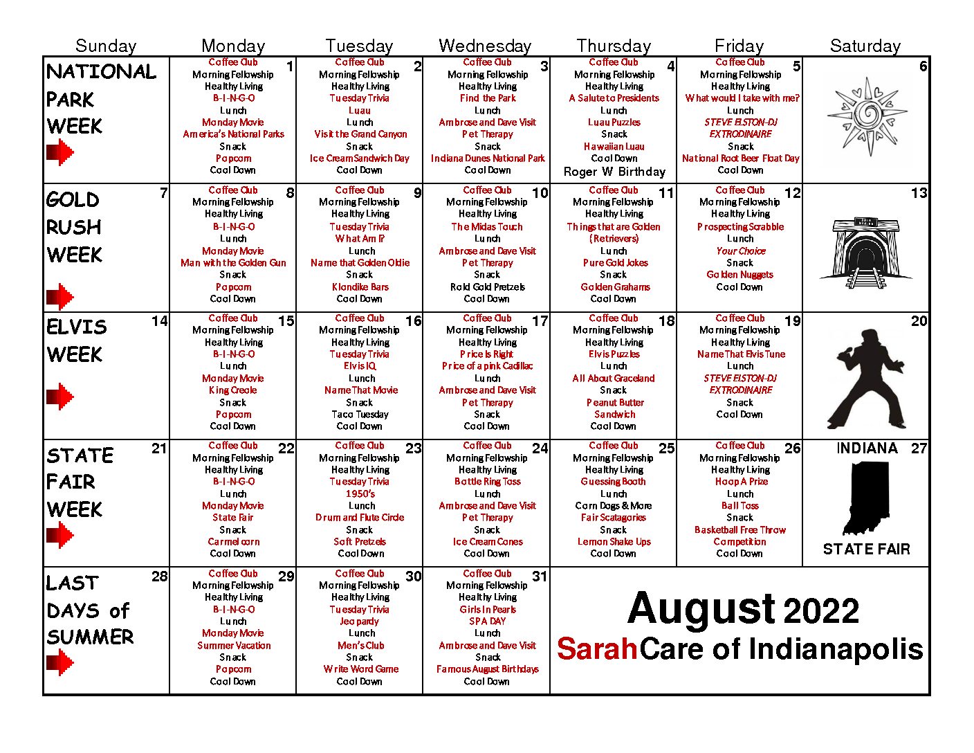SarahCare Activities_March